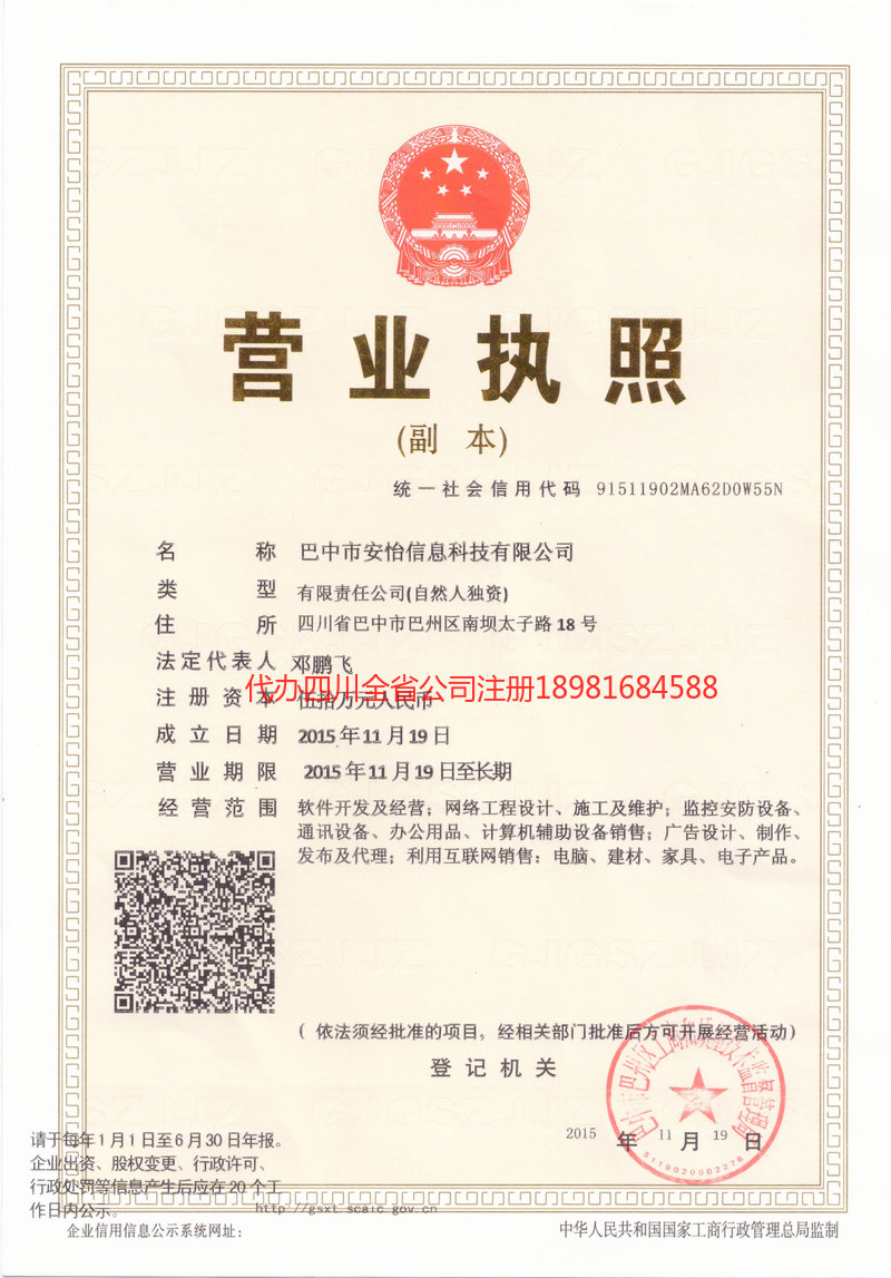 大英大英安怡信息科技有限公司